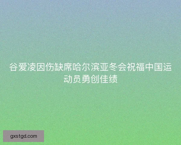 谷爱凌因伤缺席哈尔滨亚冬会祝福中国运动员勇创佳绩
